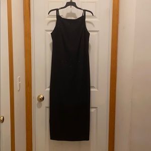 T-length black gown